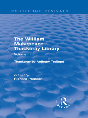 cover image of The William Makepeace Thackeray Library